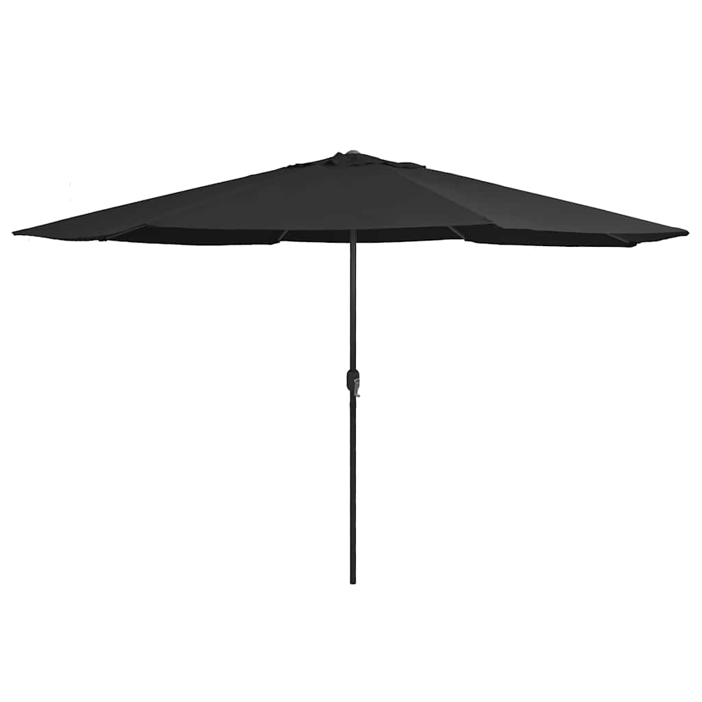 Aia päikesevari metallpostiga 390 cm, must