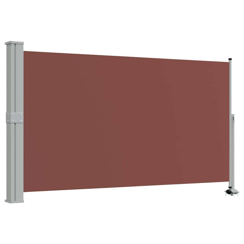 Lahtitõmmatav terrassi külgsein, 140 x 300 cm, pruun