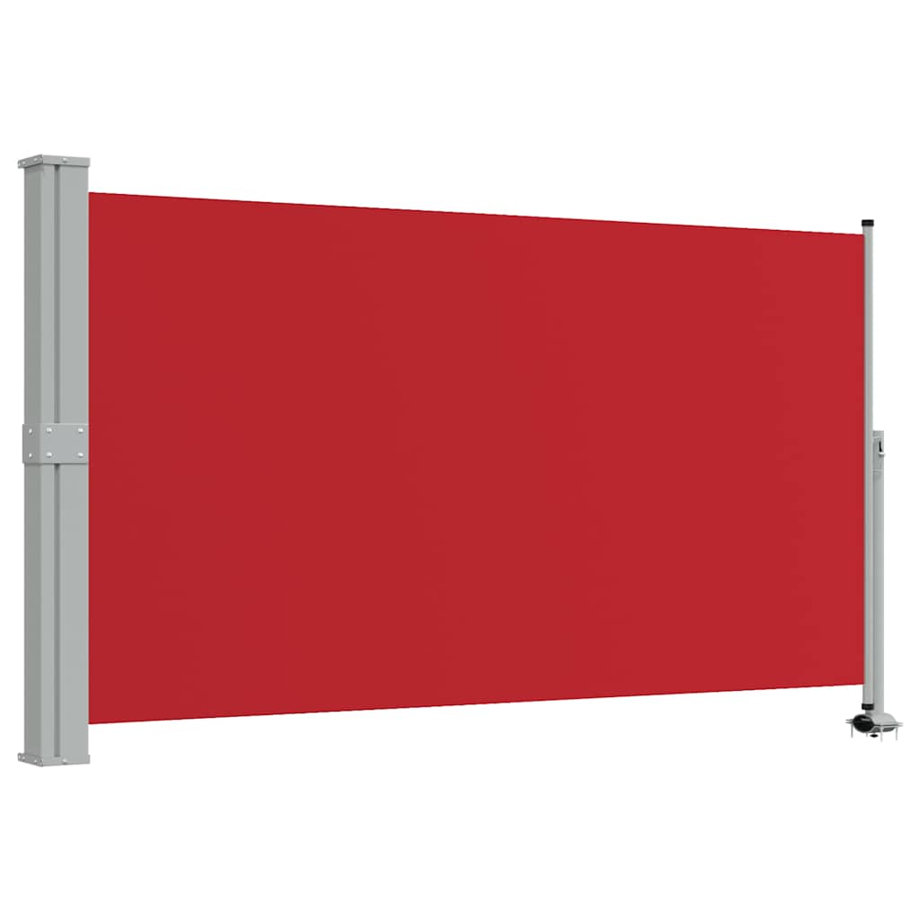 Lahtitõmmatav terrassi külgsein, 140 x 300 cm, punane