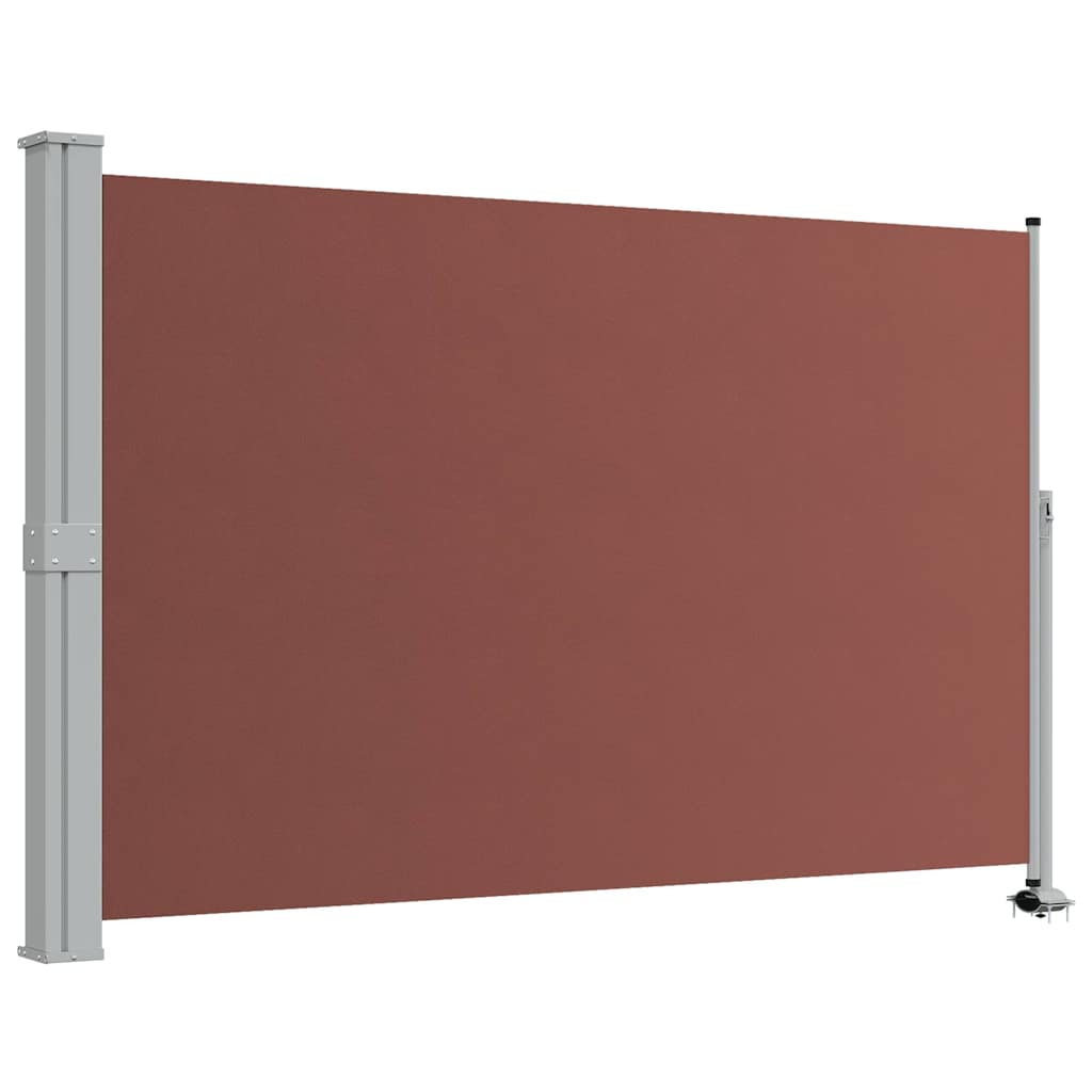 Lahtitõmmatav terrassi külgsein, 160 x 300 cm, pruun