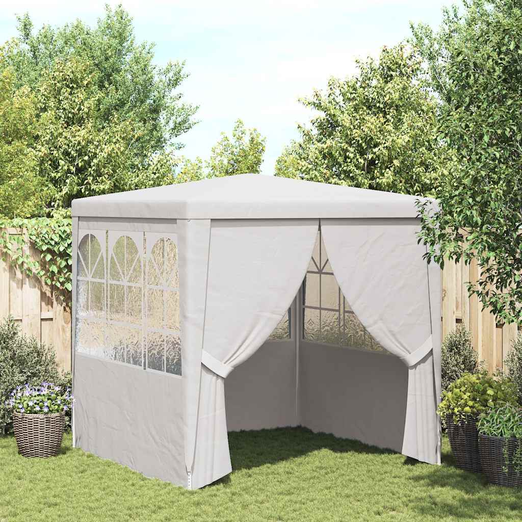 Professionaalne peotelk külgseintega, 2 x 2 m, valge 90 g/m²