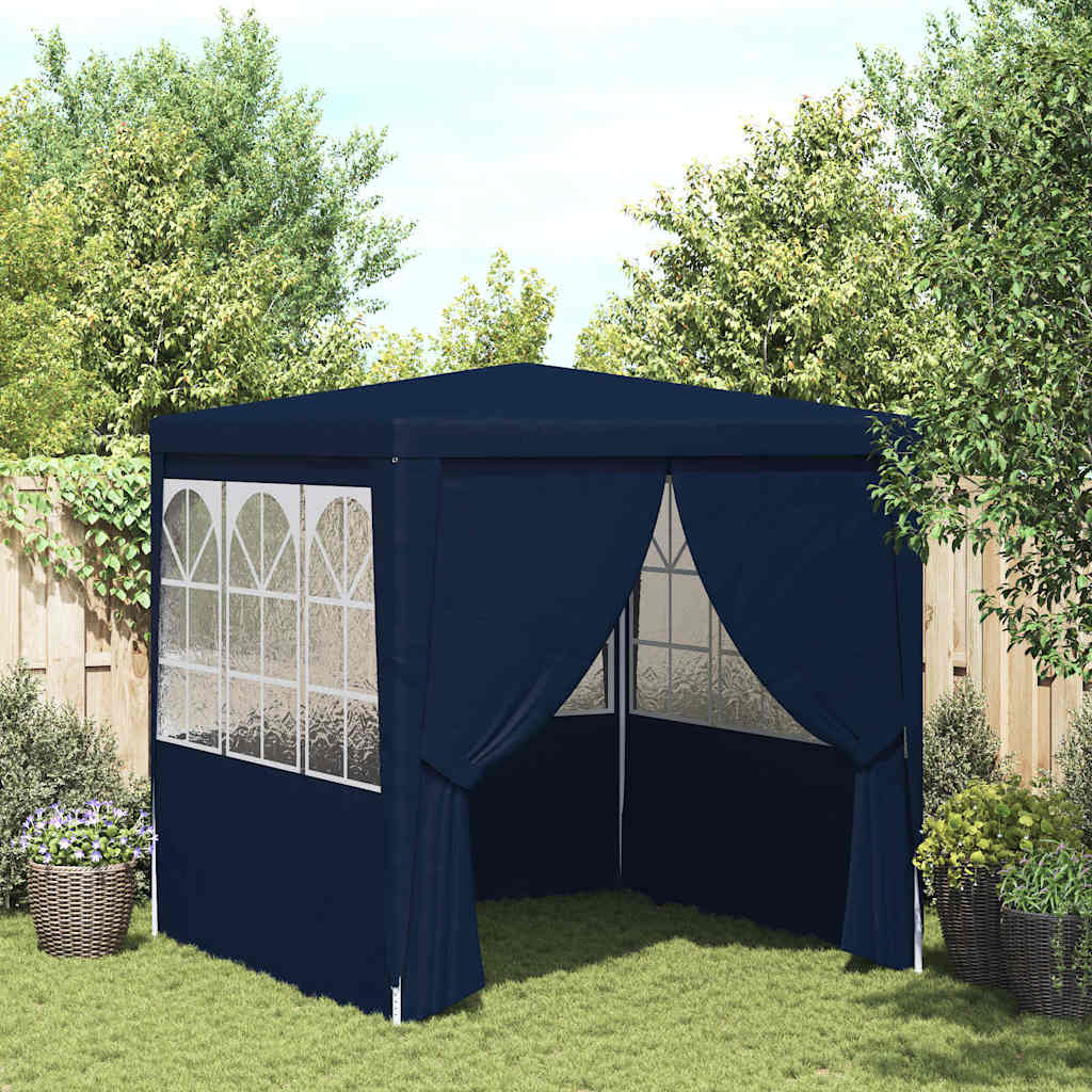 Professionaalne peotelk külgseintega, 2 x 2 m, sinine 90 g/m²