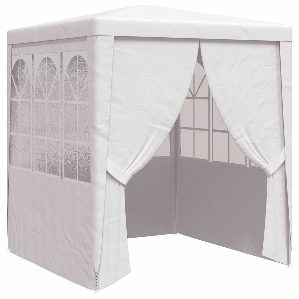 Professionaalne peotelk külgseintega 2,5 x 2,5 m valge 90 g/m²