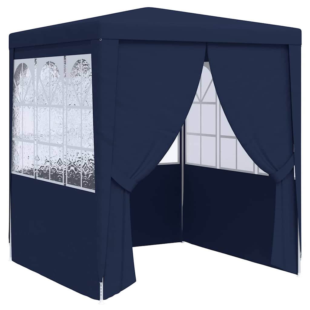 Professionaalne peotelk külgseintega 2,5 x 2,5 m sinine 90 g/m²