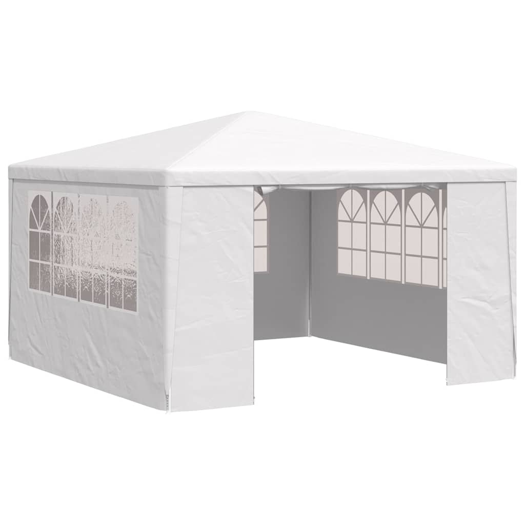 Professionaalne peotelk külgseintega, 4x4 m, valge 90 g/m²