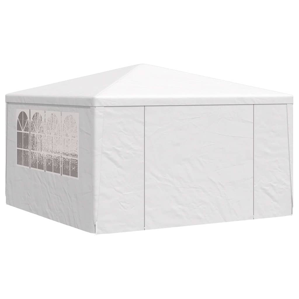 Professionaalne peotelk külgseintega, 4x4 m, valge 90 g/m²