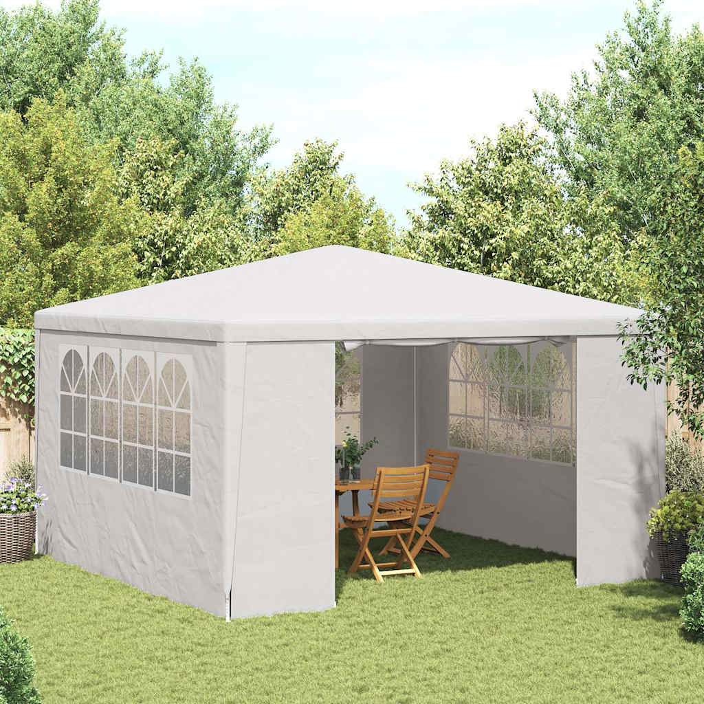 Professionaalne peotelk külgseintega, 4x4 m, valge 90 g/m²