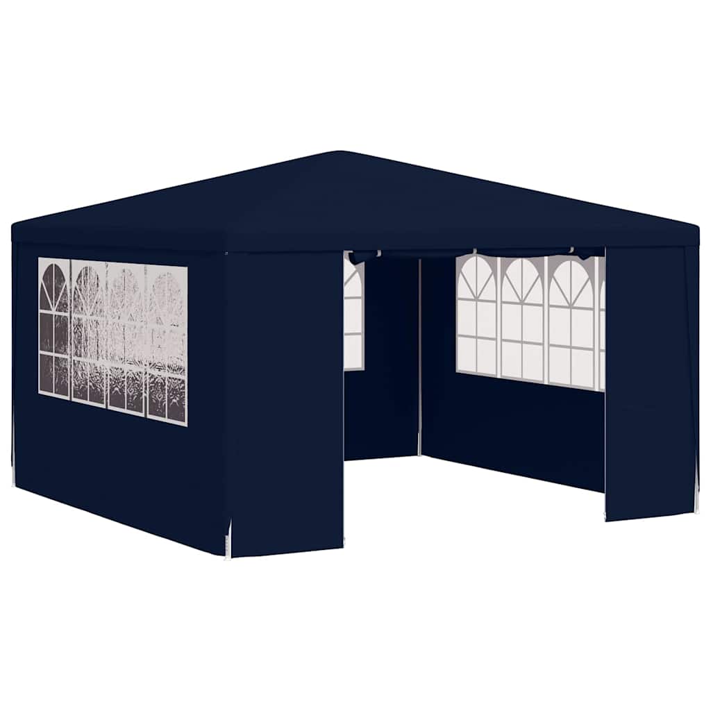 Professionaalne peotelk külgseintega, 4 x 4 m, sinine 90 g/m²