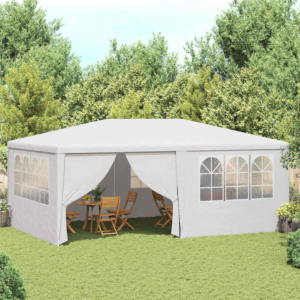 Professionaalne peotelk külgseintega, 4 x 6 m, valge 90 g/m²