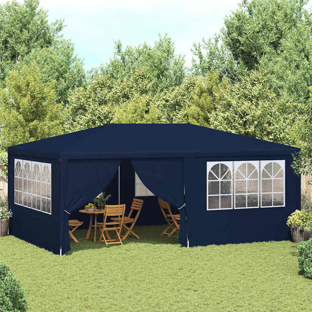 Professionaalne peotelk külgseintega, 4 x 6 m, sinine 90 g/m²