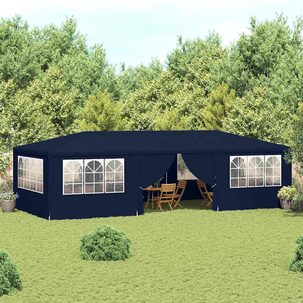 Professionaalne peotelk külgseintega, 4x9 m, sinine 90 g/m²