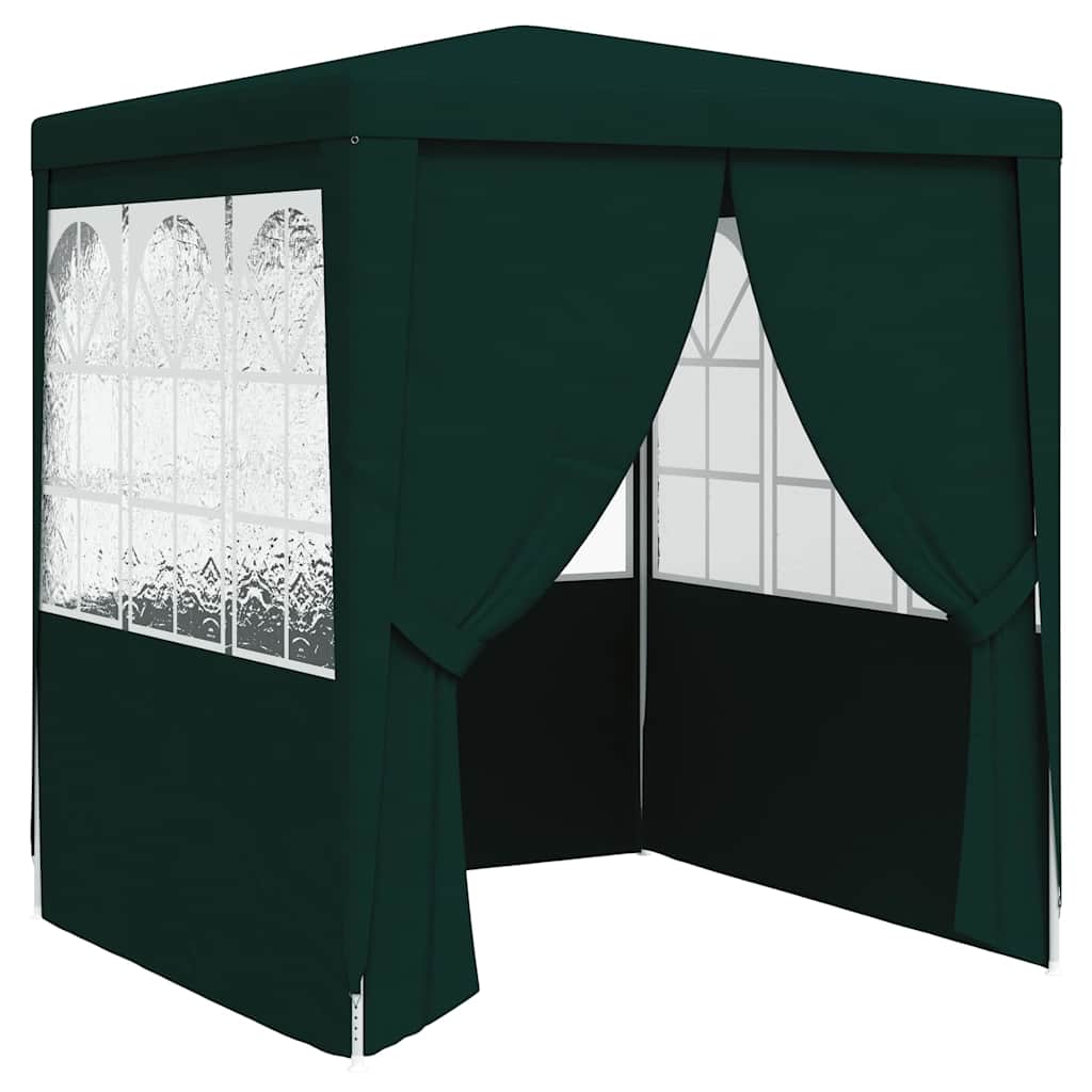 Professionaalne peotelk külgseintega, 2x2 m, roheline 90 g/m²