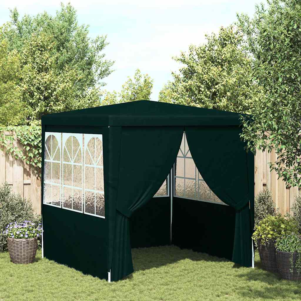 Professionaalne peotelk külgseintega, 2x2 m, roheline 90 g/m²