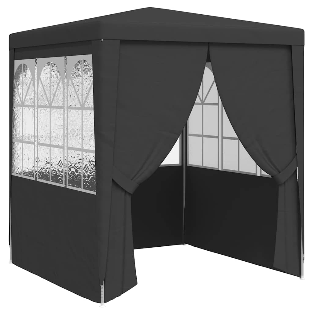 Peotelk külgseintega, 2,5 x 2,5 m, antratsiit 90 g/m²