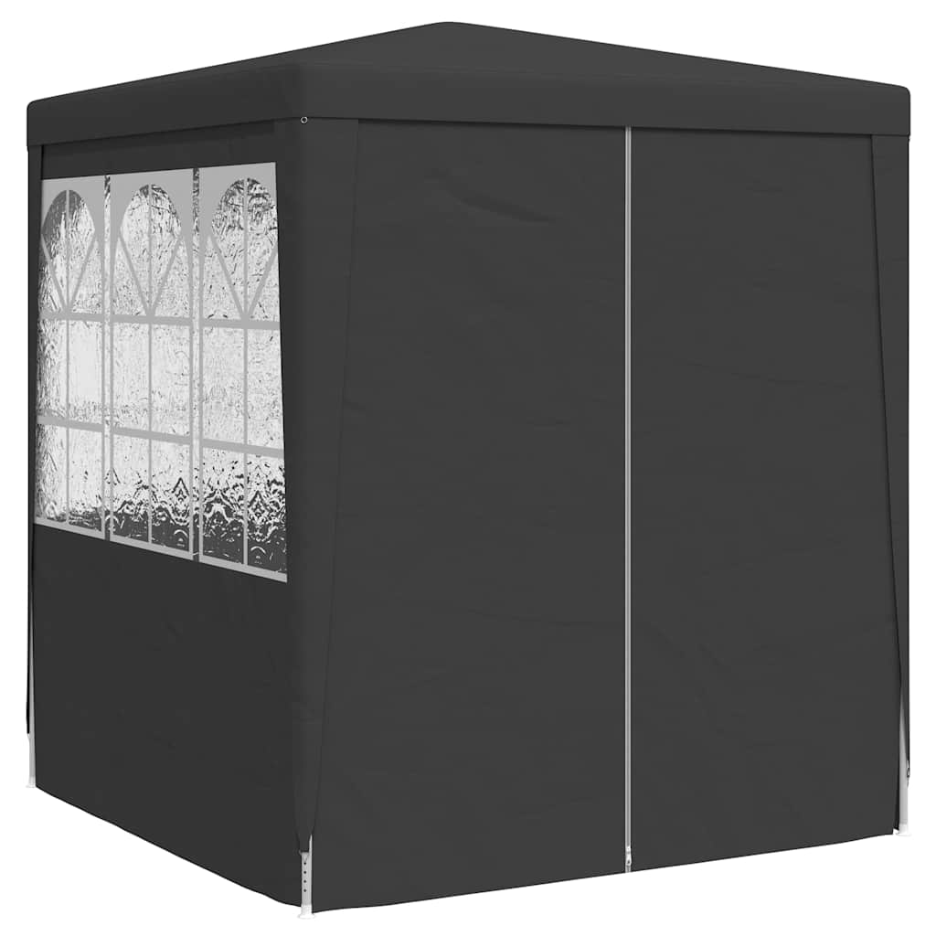 Peotelk külgseintega, 2,5 x 2,5 m, antratsiit 90 g/m²