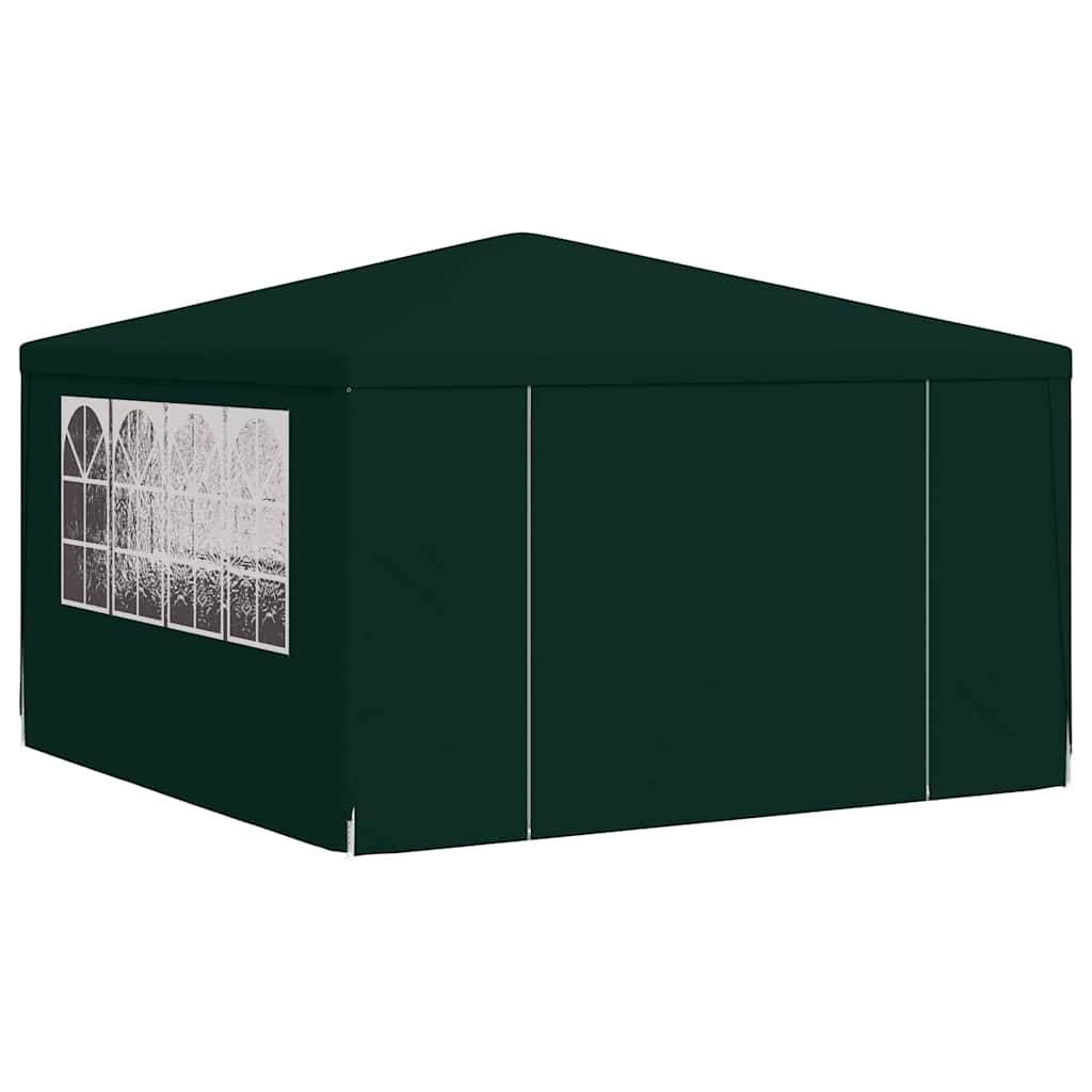 Professionaalne peotelk külgseintega, 4x4 m, roheline 90 g/m²