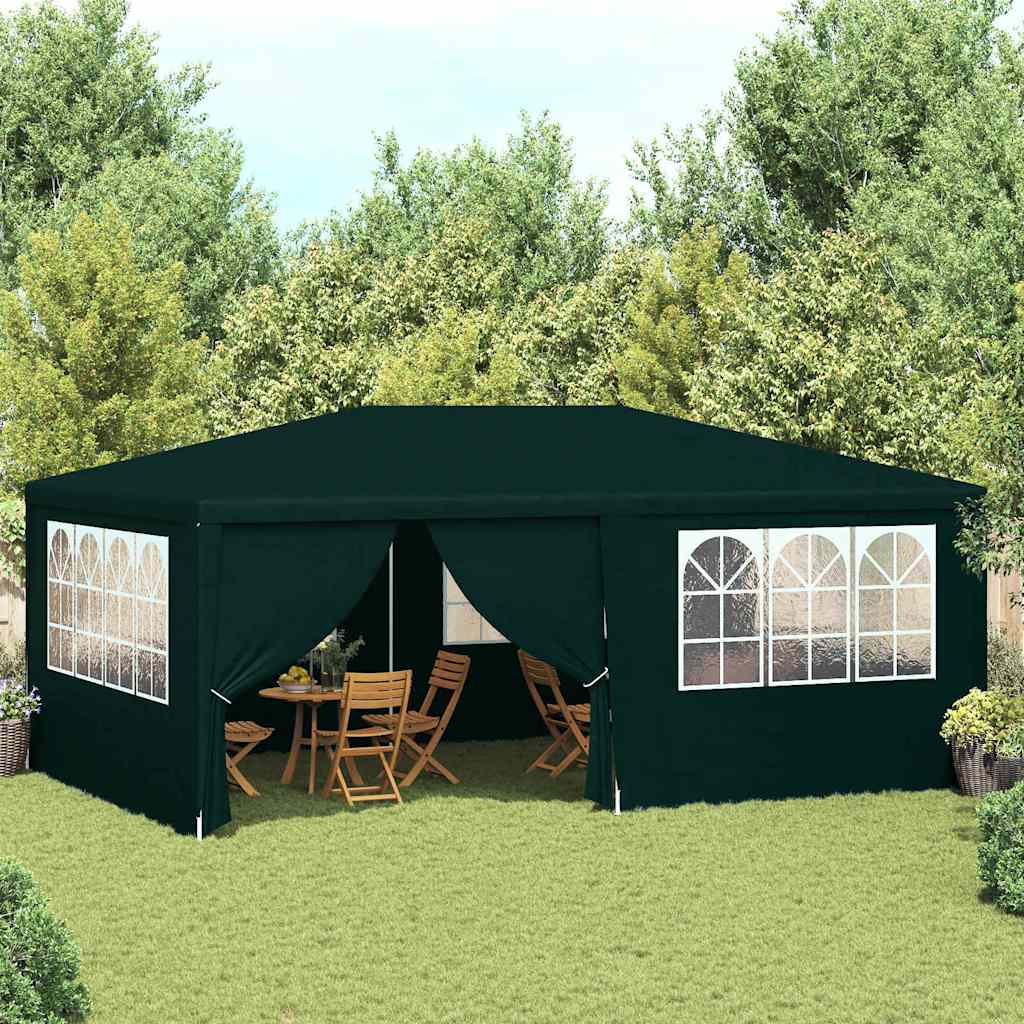 Professionaalne peotelk külgseintega, 4x6 m, roheline 90 g/m²