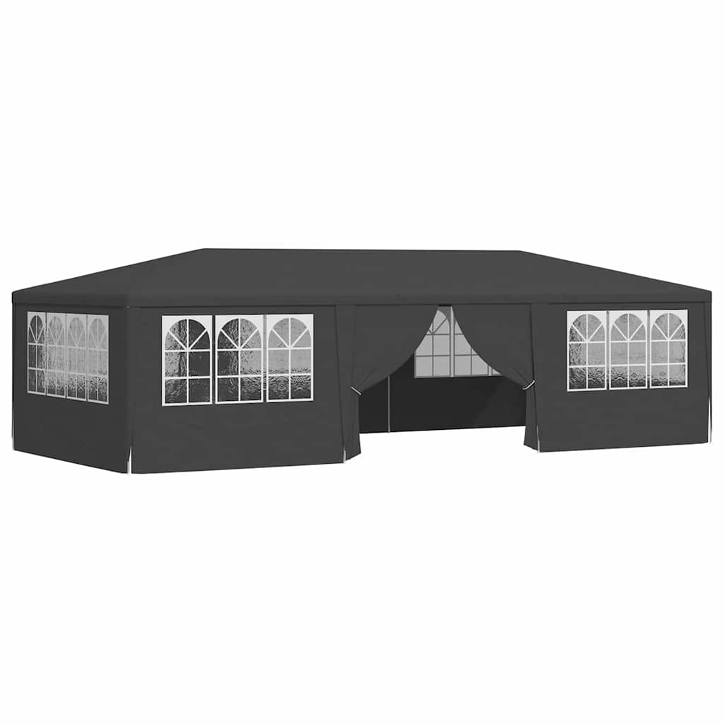 Professionaalne peotelk külgseintega, 4x9 m, antratsiit 90 g/m²