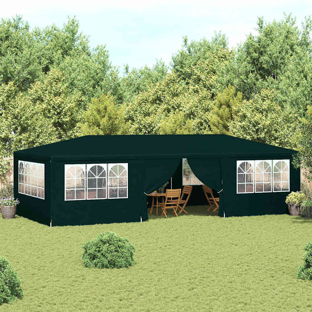 Professionaalne peotelk külgseintega, 4x9 m, roheline 90 g/m²