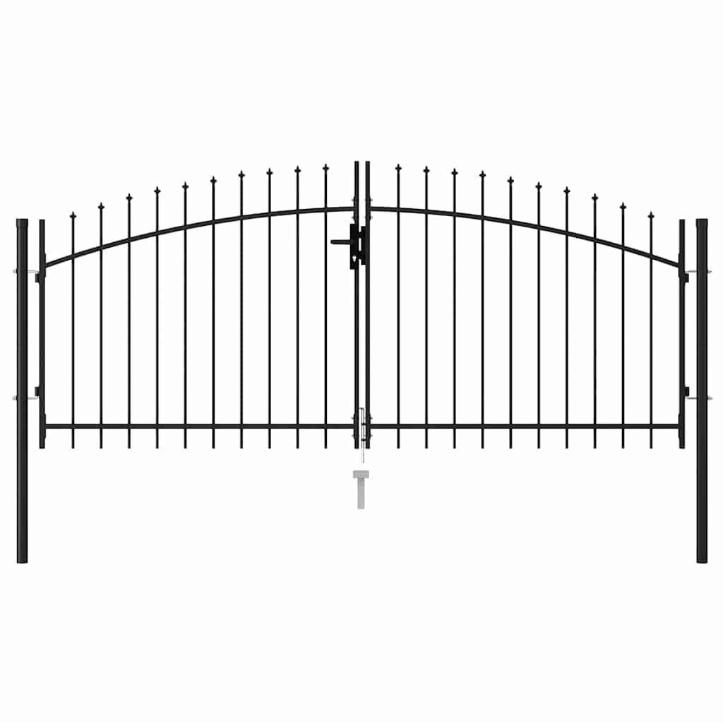 Aiavärav Woerden, kahekordne uks vaiadega ülaosaga, 299,5 x 174,5 cm