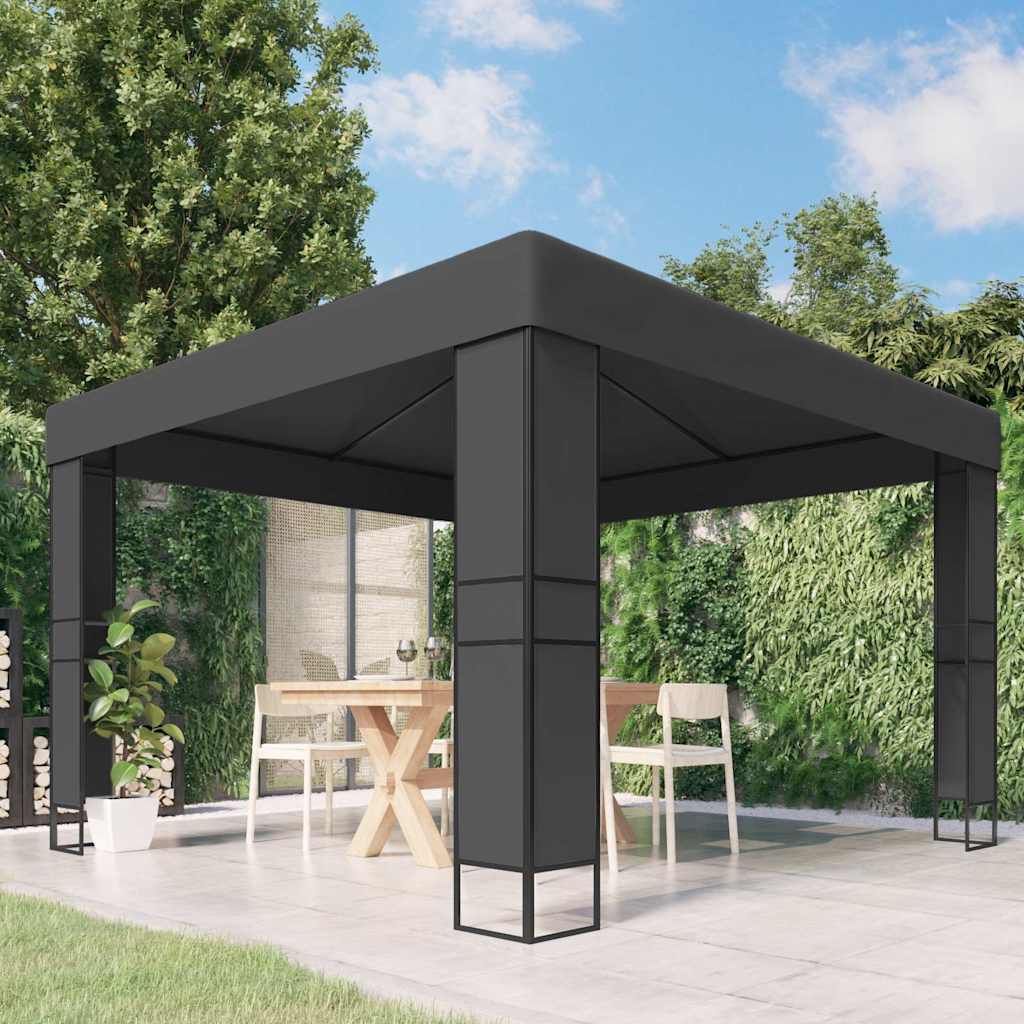 Varjualune, topeltkatusega, 3 x 3 m, antratsiithall
