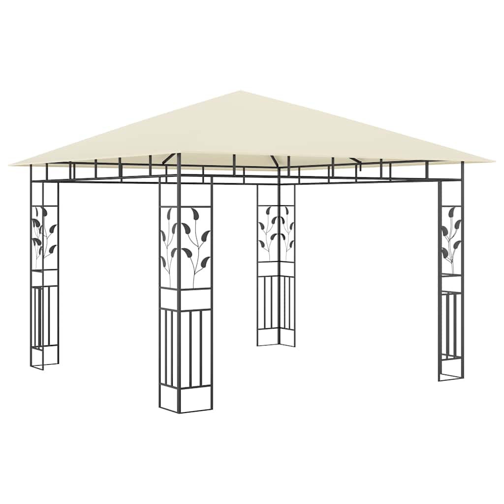 Varjualune sääsevõrguga, 3 x 3 x 2,73 m, kreemjas, 180 g/m²