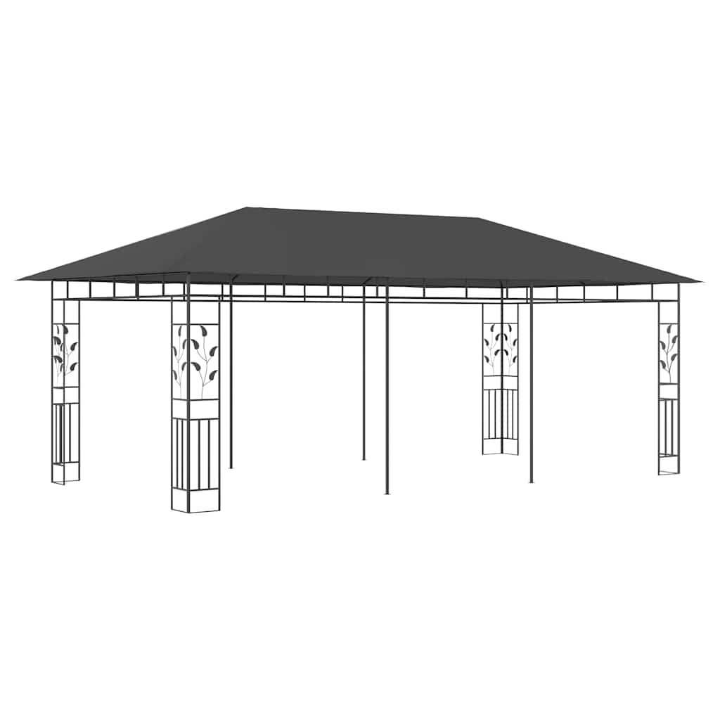 Varjualune sääsevõrguga, 6 x 3 x 2,73 m, antratsiithall