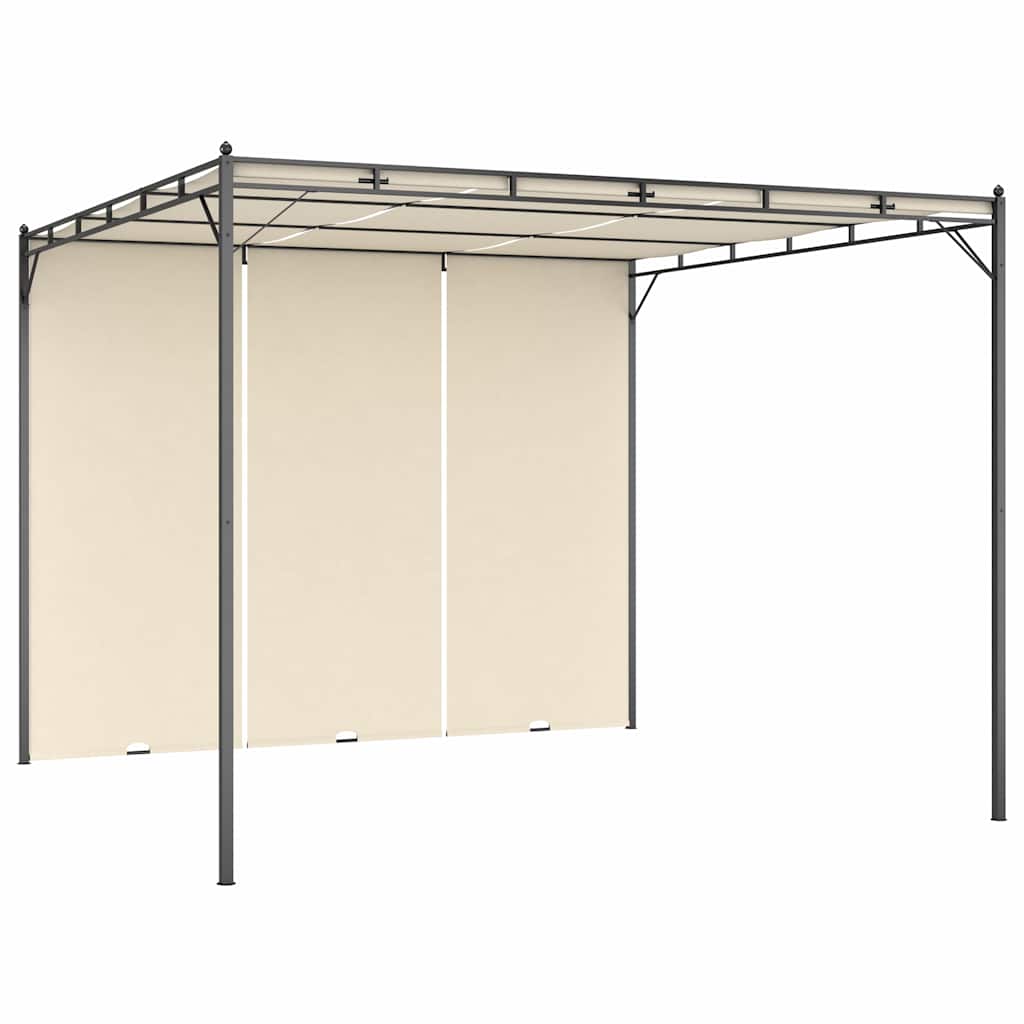 Varjualune küljekardinaga 3 x 3 x 2,25 m kreemjas