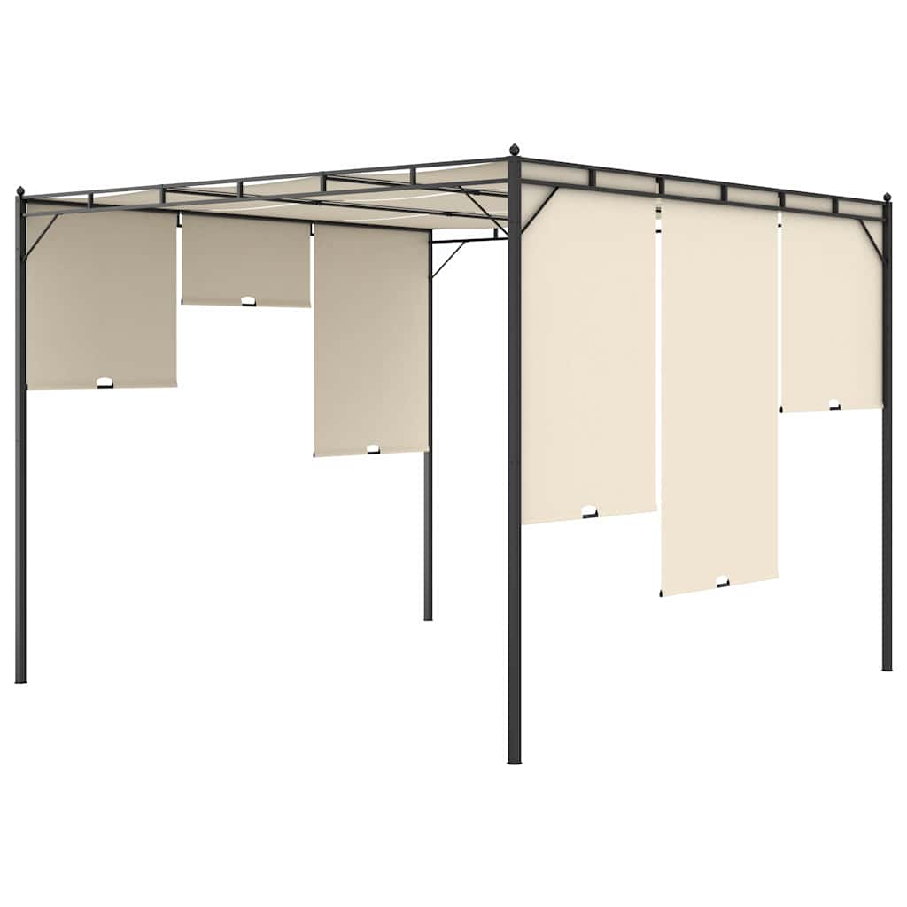 Varjualune küljekardinaga 3 x 3 x 2,25 m kreemjas