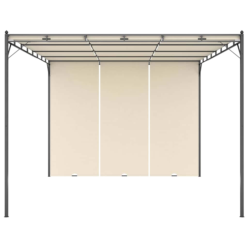 Varjualune küljekardinaga 4 x 3 x 2,25 m kreemjas