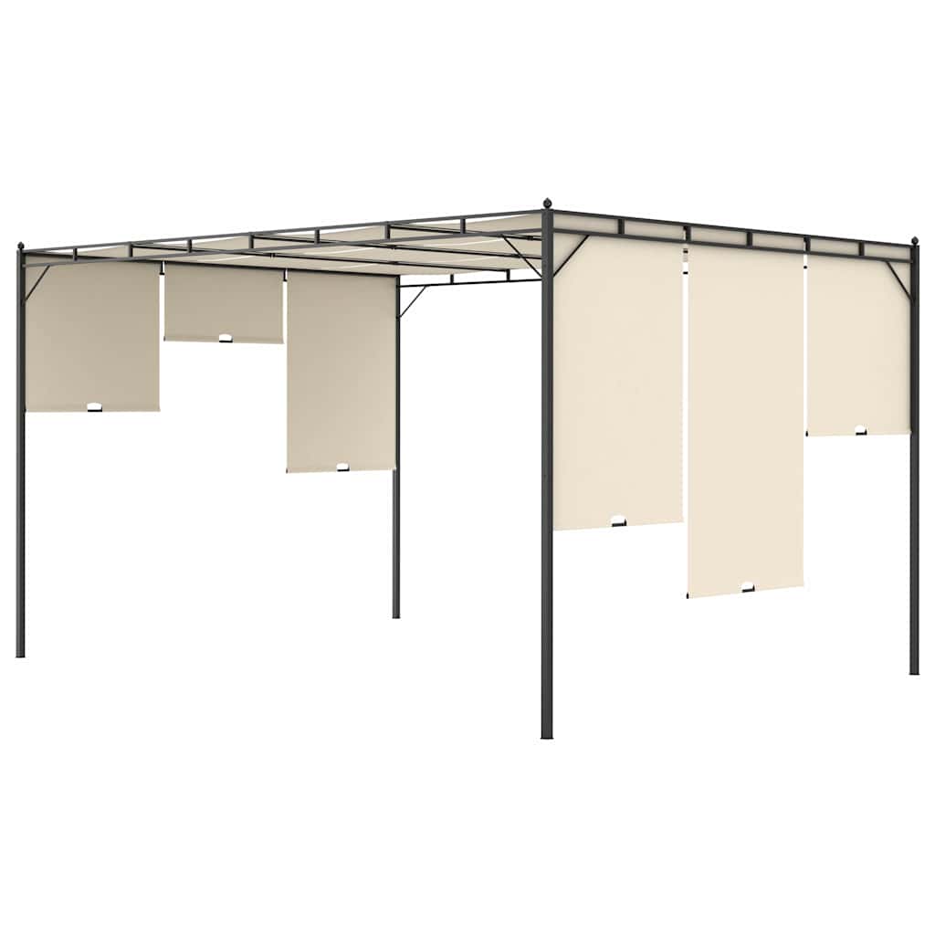 Varjualune küljekardinaga 4 x 3 x 2,25 m kreemjas