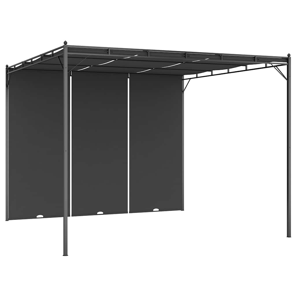 Varjualune küljekardinaga 3 x 3 x 2,25 m antratsiithall
