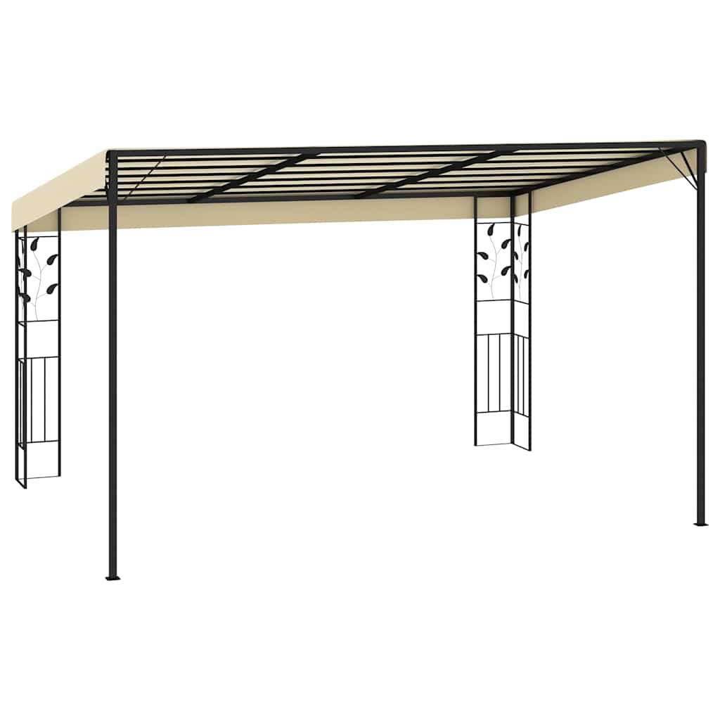 Seinale kinnitatav varjualune 4 x 3 x 2,5 m, kreemjas