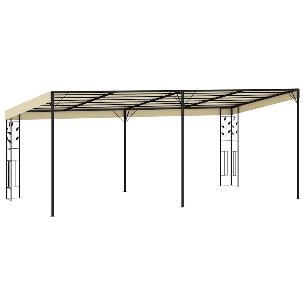 Seinale kinnitatav varjualune 6 x 3 x 2,5 m, kreemjas