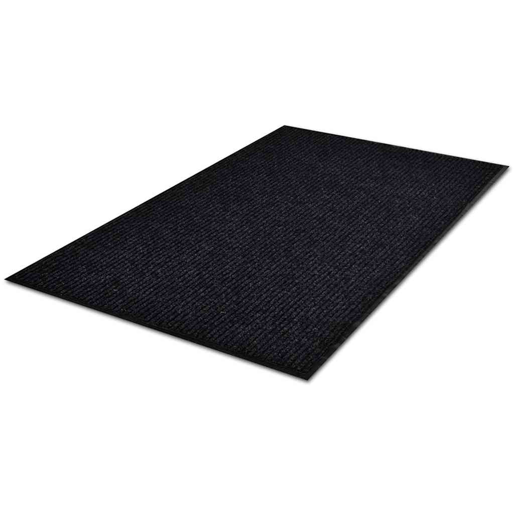 Uksematt, must, 117 x 220 cm, PVC