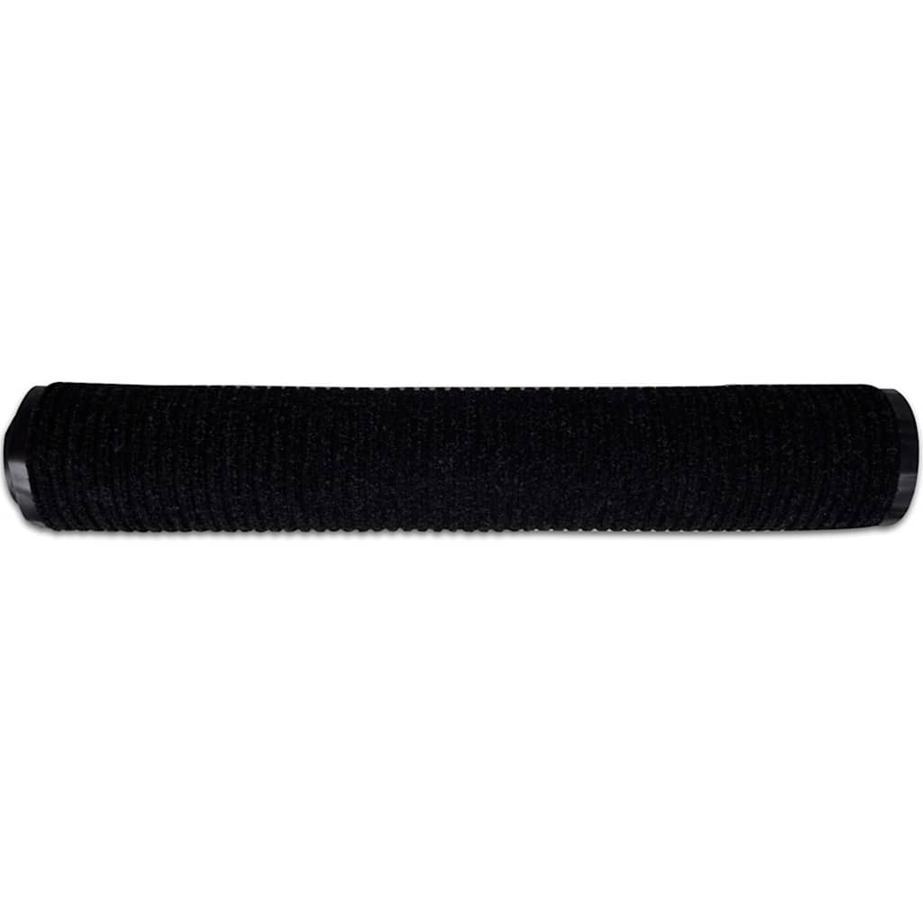 Uksematt, must, 117 x 220 cm, PVC