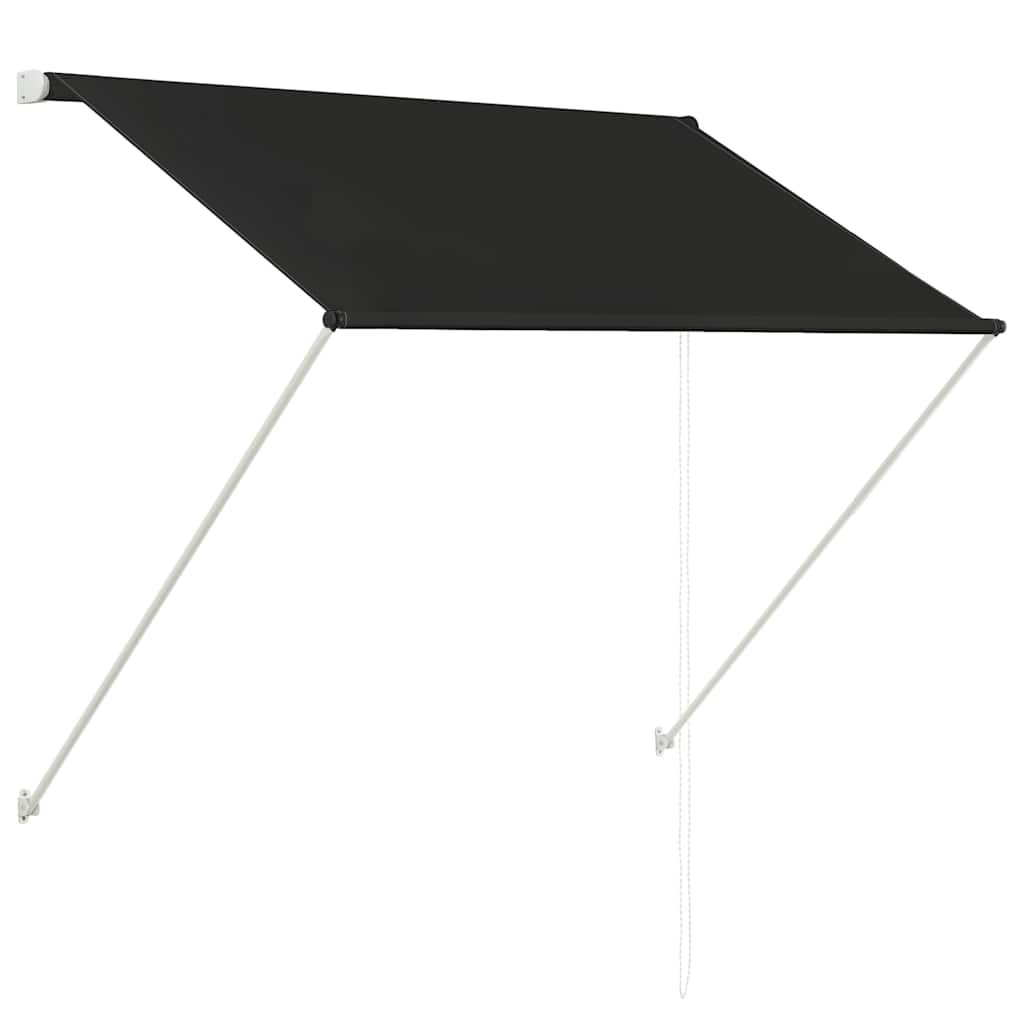 Sissetõmmatav varikatus, 100 x 150 cm, antratsiithall