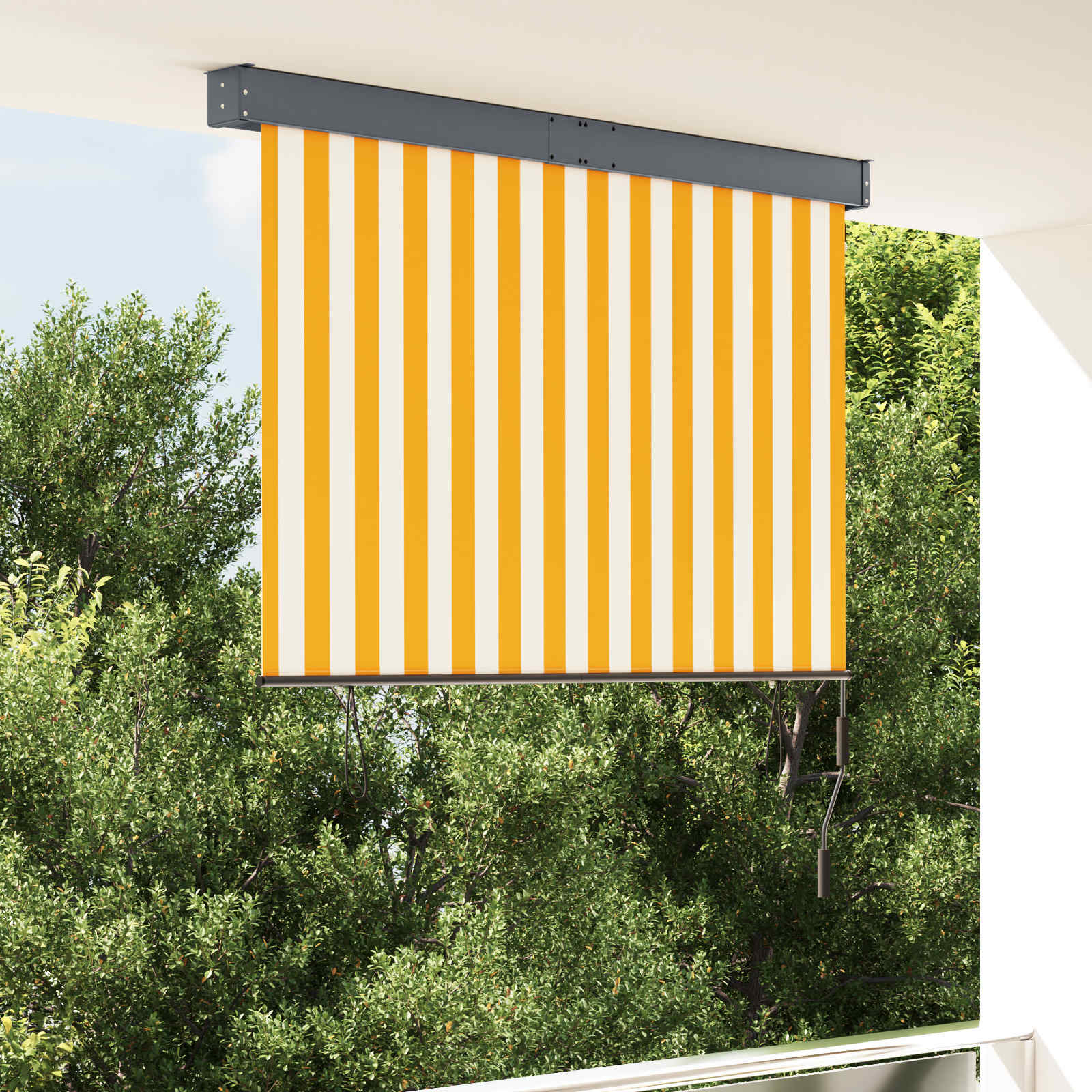 Väliruloo 140 x 250 cm, valge ja oranž