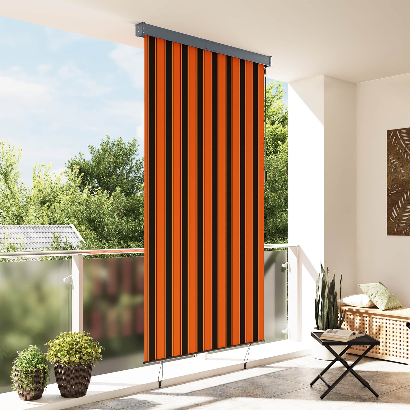 Väliruloo 140 x 250 cm, oranž ja pruun
