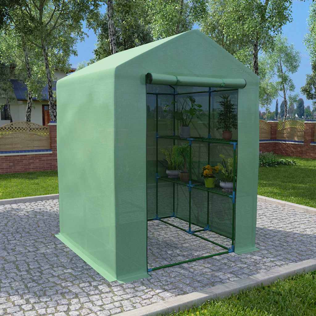 Kasvuhoone riiulitega, 143 x 143 x 195 cm