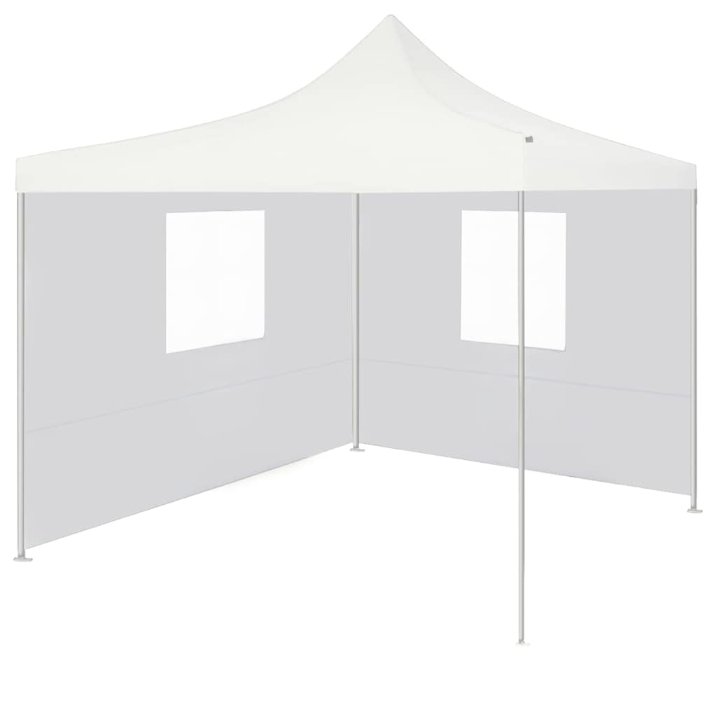 Professionaalne kokkupandav peotelk 2 seina, 3x3 m, valge teras
