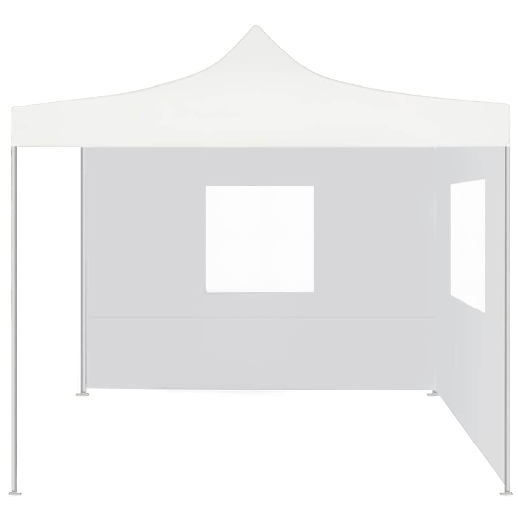 Professionaalne kokkupandav peotelk 2 seina, 3x3 m, valge teras