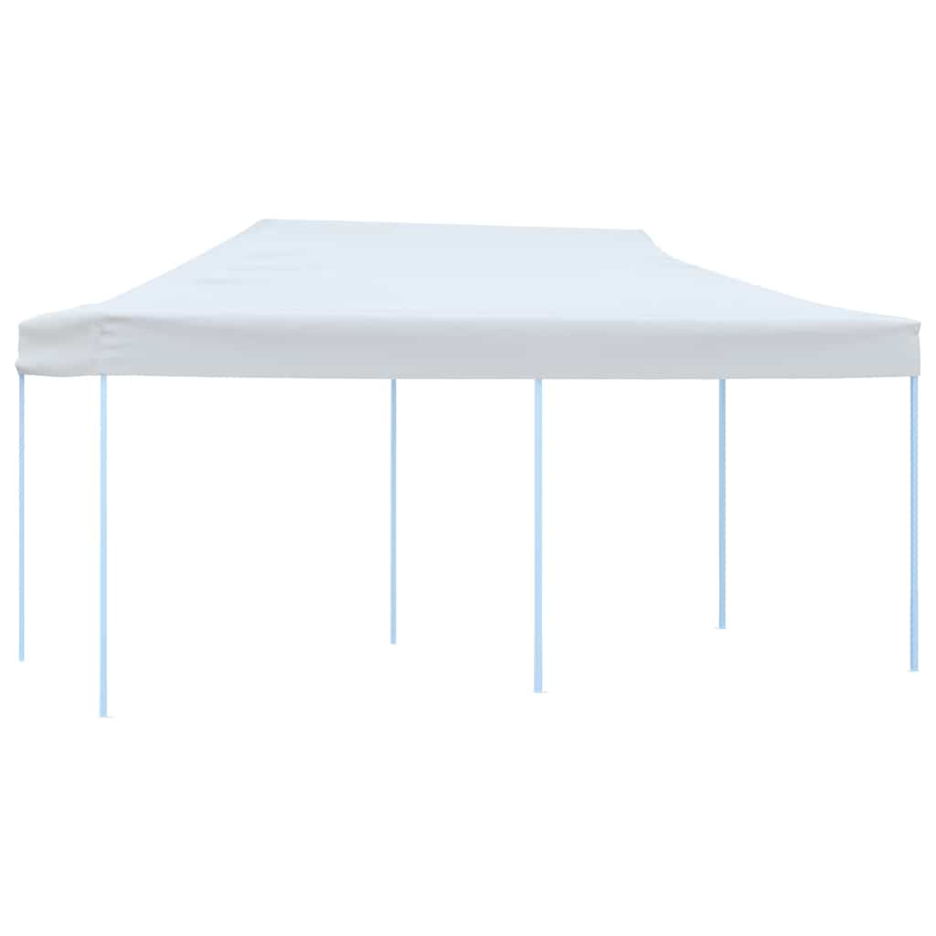 Kokkupandav pop-up peotelk külgseintega, 3 x 6 m, teras, valge