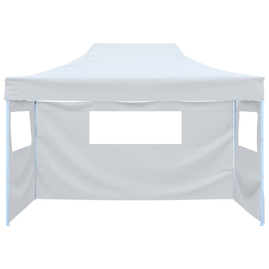 Kokkupandav peotelk 3 külgseinaga, 291x413x315 cm, valge