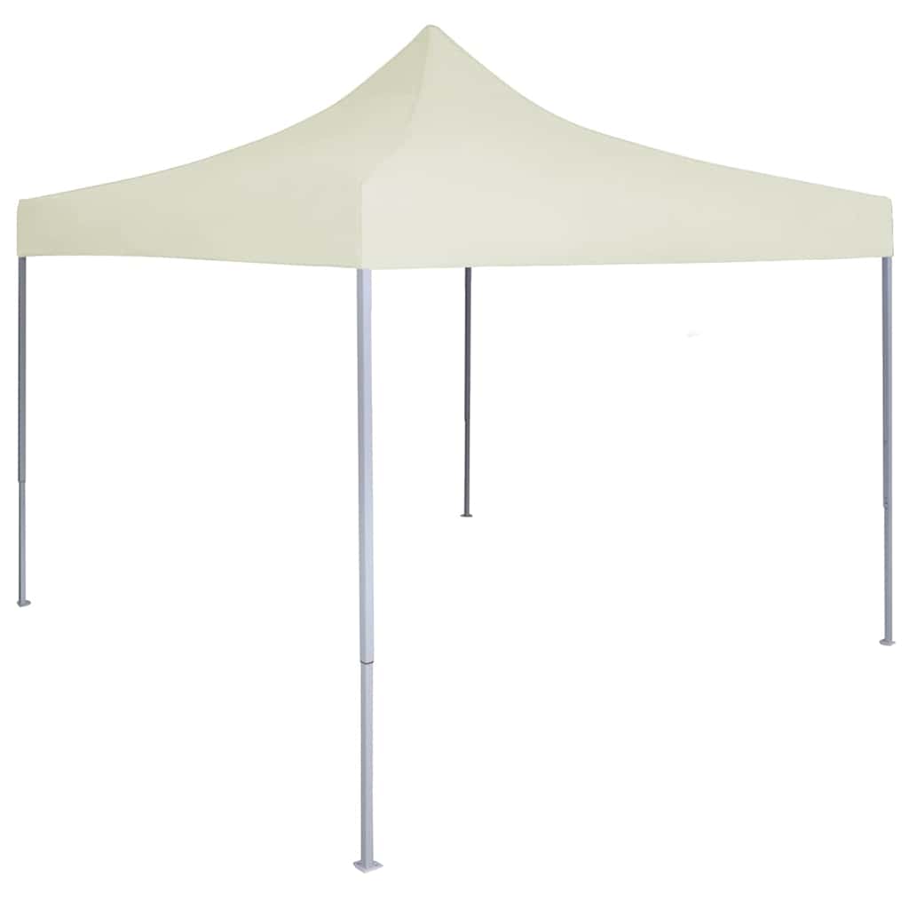 Professionaalne kokkupandav peotelk, 2 x 2 m, kreemjasvalge
