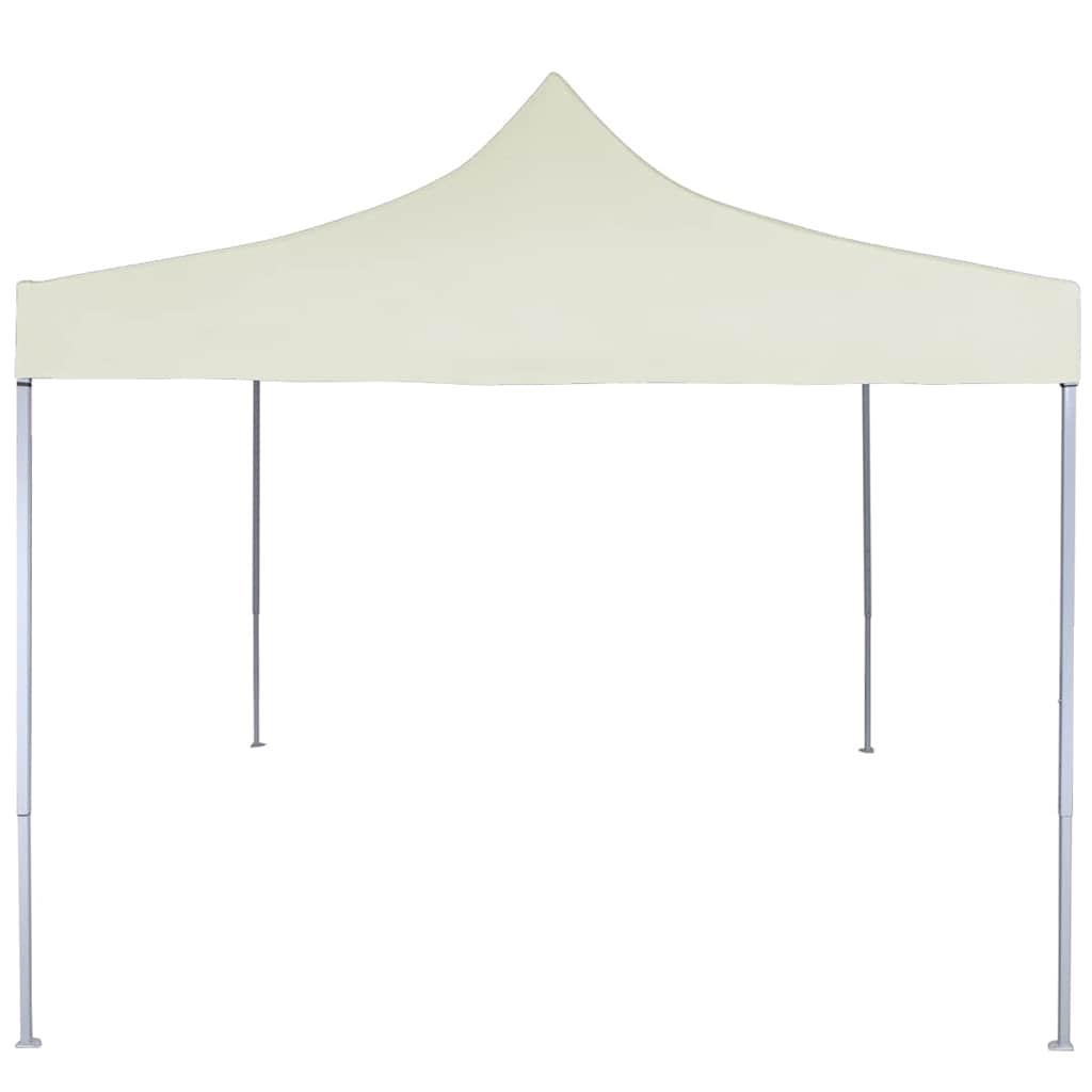 Professionaalne kokkupandav peotelk, 2 x 2 m, kreemjasvalge