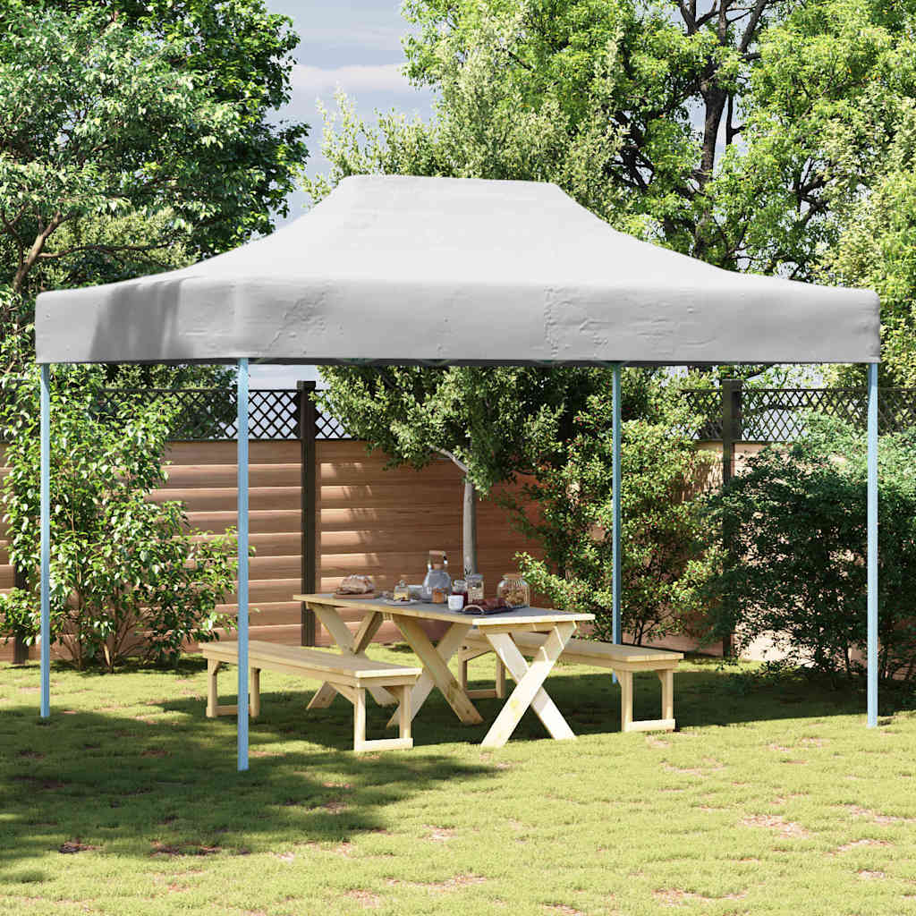 Professionaalne kokkupandav peotelk, 280x410x315 cm teras, valge