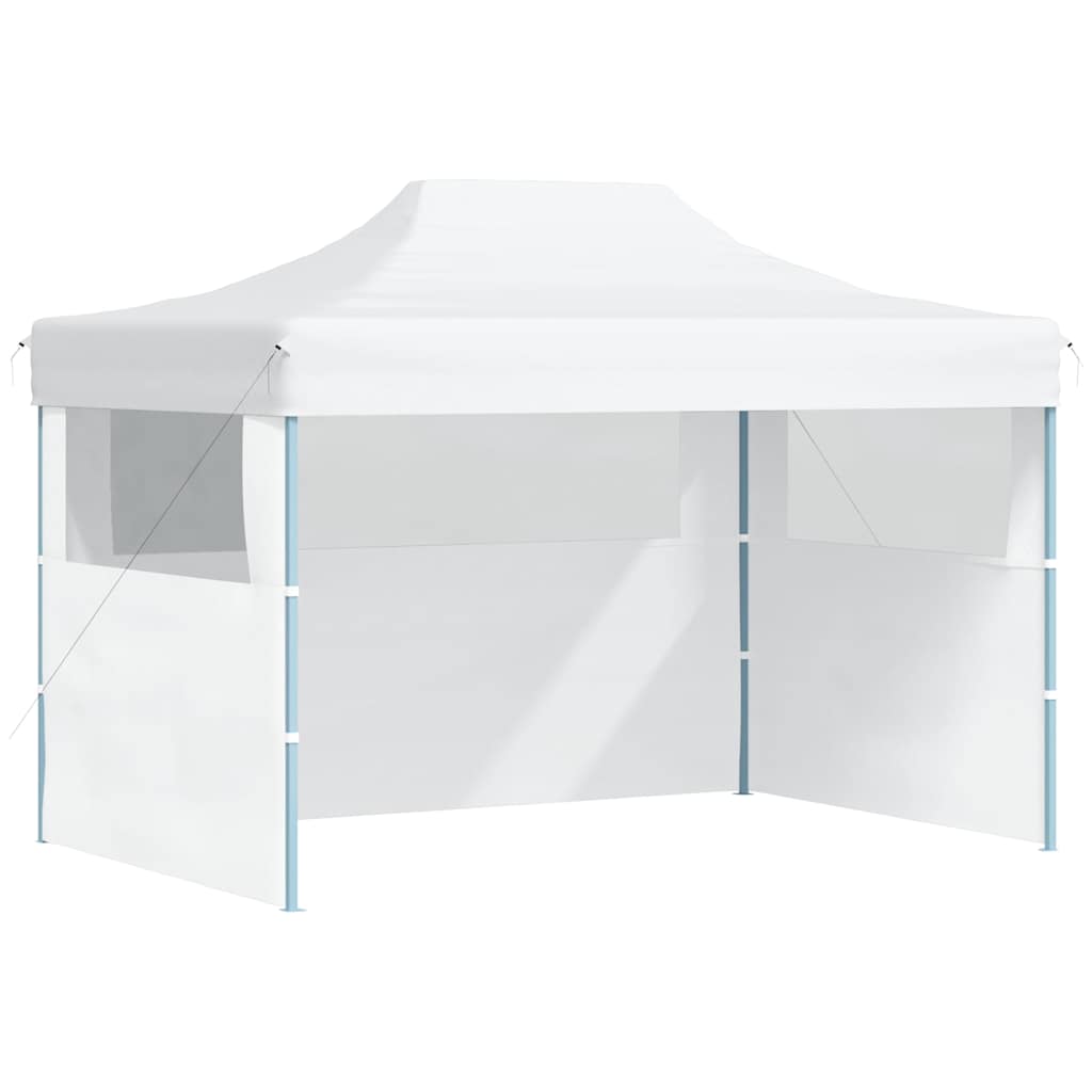 Professionaalne kokkupandav peotelk 3 külgseina 280x410x315 cm teras valge