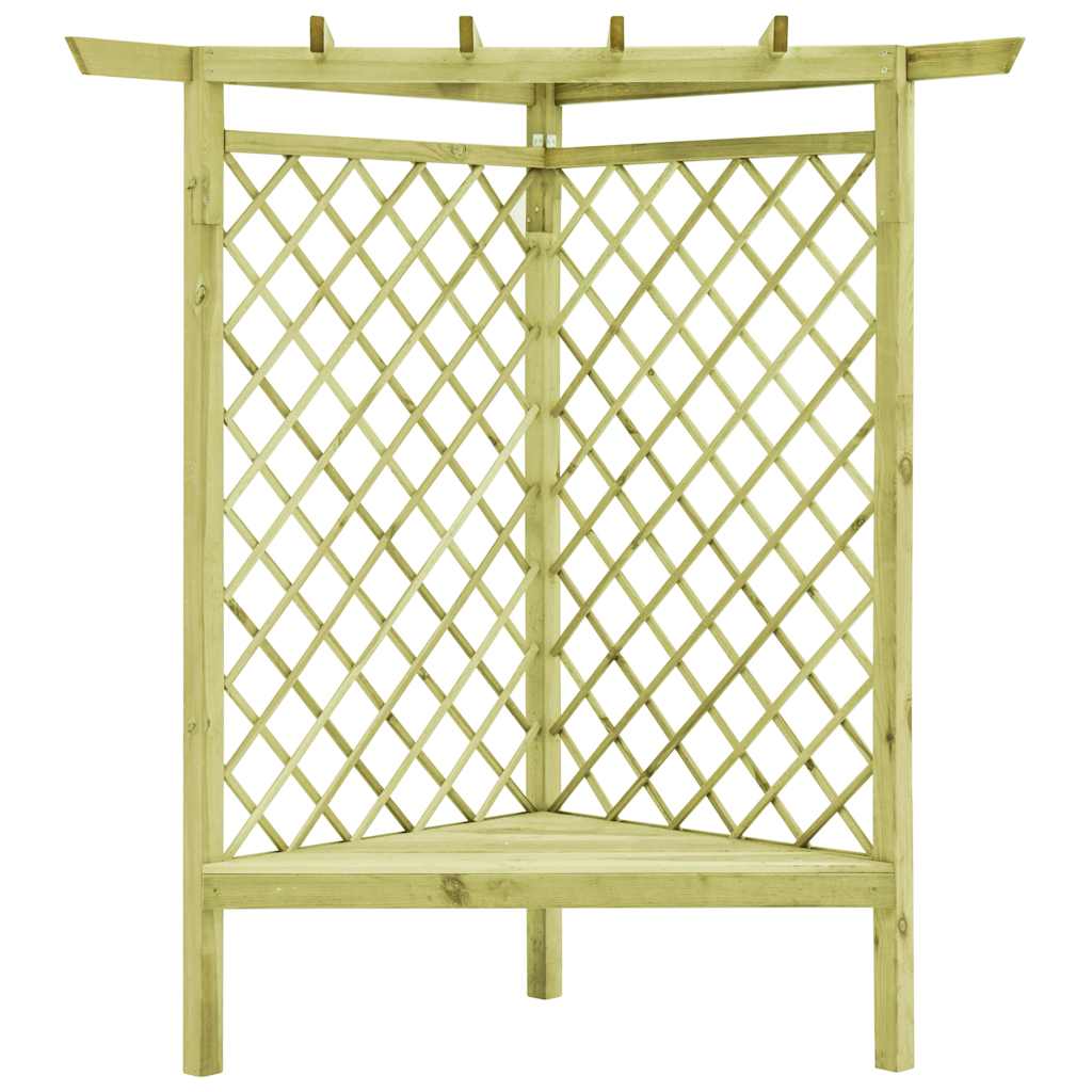 Lehtla pingiga 130 x 130 x 197 cm, immutatud männipuidust