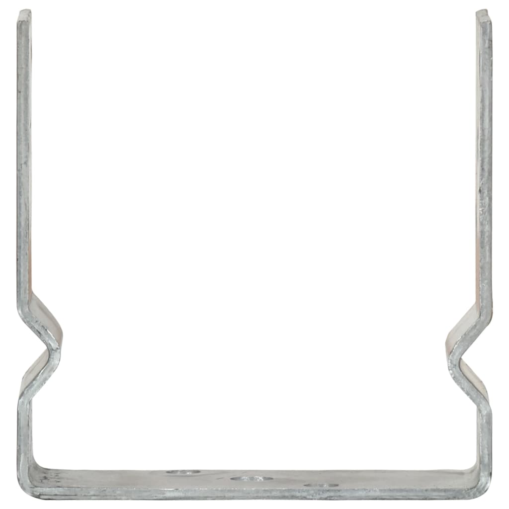 Aiaankrud 12 tk hõbedased 14 x 6 x 15 cm tsingitud terasest